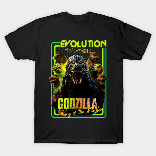 GODZILLA EVOLUTION T-Shirt by RAINYDROP